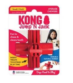 KONG Jump'N Jack -Bravery Tienda juguete de goma rellenable para perro 63482d2cb7cdb