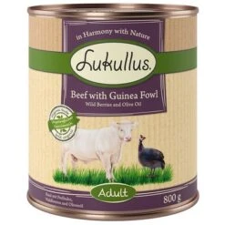 Lukullus Adult Sin Cereales 6 X 800 G -Bravery Tienda lk 800g apf adult beef guineafowl 1000x1000 5