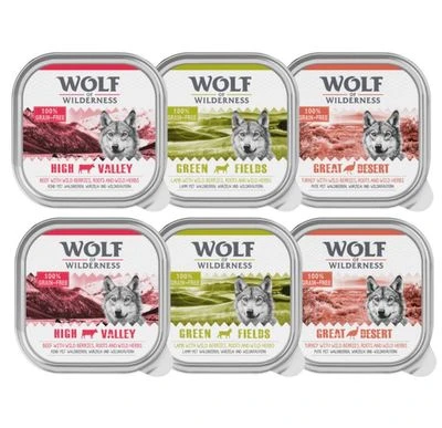 Wolf of Wilderness 6 x 300 g Wolf Of Wilderness 6 X 300 G -Bravery Tienda