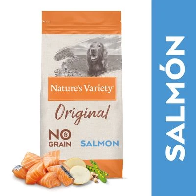 Nature's Variety Original No Grain Medium Adult Salmón Sin Espinas -Bravery Tienda