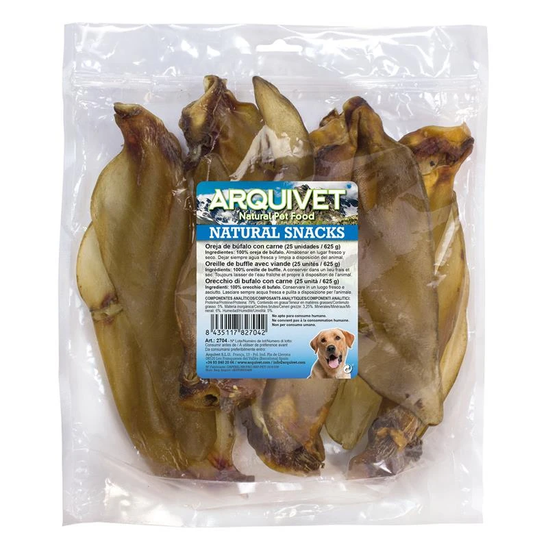 Oreja de Ternera con Carne Oreja De Ternera Con Carne -Bravery Tienda oreja de bufalo con carne bolsa 25 uds 1 64fb97cd96988