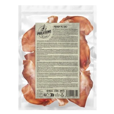 Phil & Sons orejas de cerdo premium para perros Phil & Sons Orejas De Cerdo Premium Para Perros -Bravery Tienda