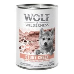 Wolf Of Wilderness Expedition Junior 6 X 400 G 4 Wolf Of Wilderness Expedition Junior 6 X 400 G -Bravery Tienda poultry jr beef 400g 6