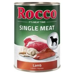Pack Ahorro Rocco Single Meat 24 X 400 G Comida Húmeda Para Perros -Bravery Tienda rocco nf singlemeat 400g lamb 1000x1000 2