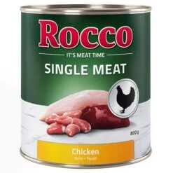 Pack Ahorro Rocco Single Meat 12 X 800 G -Bravery Tienda rocco nf singlemeat 800g chicken 1000x1000 4