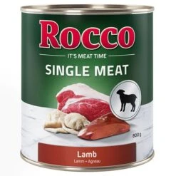Pack Ahorro Rocco Single Meat 12 X 800 G -Bravery Tienda rocco nf singlemeat 800g lamb 1000x1000 8