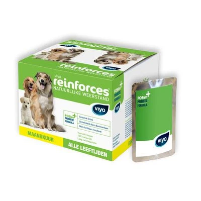 Viyo Reinforces Dog prebiótico para perros Viyo Reinforces Dog Prebiótico Para Perros -Bravery Tienda viyo reinf 2019 dog 30 pack met poach 3d 4
