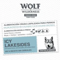 Wolf Of Wilderness Icy Lakesides Con Cordero, Trucha Y Pollo -Bravery Tienda wow board benefits freezedried icy lakesides de 1000x1000 1 6