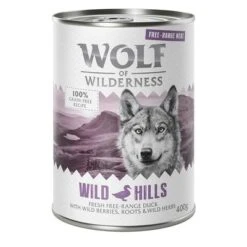 Wolf Of Wilderness Free Range 6 X 400 G -Bravery Tienda wow freerange wildhills 400g 1000x1000 7